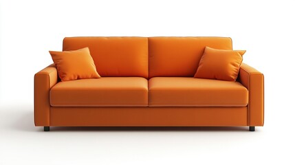 Fototapeta premium Modern multifunctional sofa bed with storage isolated on white for spacesaving interiors