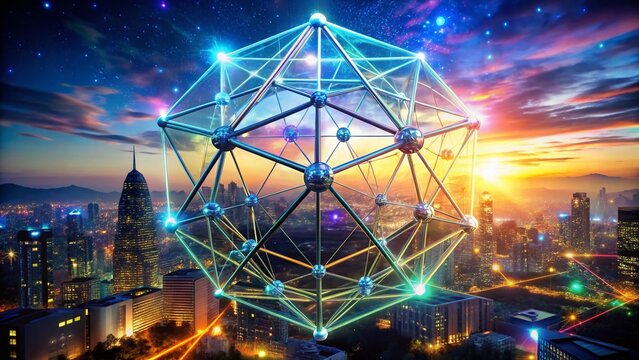Double Exposure: SF6 Hybridization, Molecular Bonds & Atomic Structure