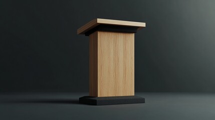 Multipurpose podium for use in classrooms, meetings, and conferences