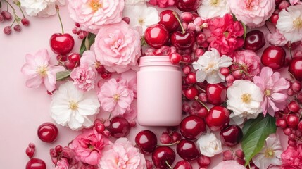 Pink Cherry Blossom Supplement: Beauty in a Bottle!
