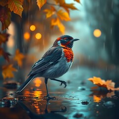 Phoenix digital art, Phoenix illustration, Fenikeks Bird, Mythological bird art 
Fantasy bird art, Fire bird art, bird, animal, nature, wildlife, beak, red, feather, wild, feathers, black, puffin, iso