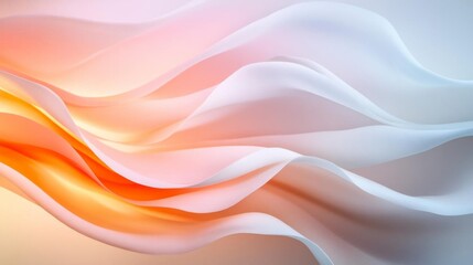 Fototapeta premium Serene Pastel Waves: A Dreamy Abstract