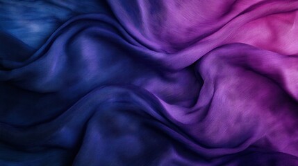 Obraz premium Draped Fabric Showing a Gradient of Purple and Blue Hues