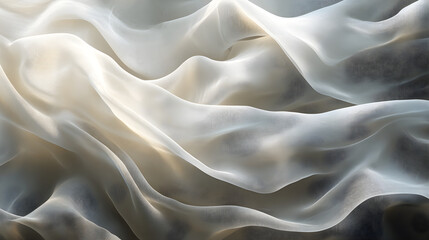 Obraz premium Ethereal Elegance: Dance of Soft Curved Smoke Lines in Serene Harmony