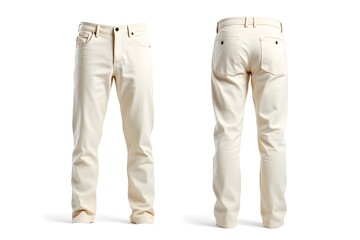 Cream Chino Pants