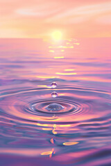 Fondo con suaves ondulaciones en aguas tranquilas y espacio para texto. Anuncios de productos ecol&oacute;gicos, pancartas de bienestar, promociones de cuidado personal con espacio en blanco.