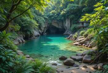 Fototapeta premium river in the forest