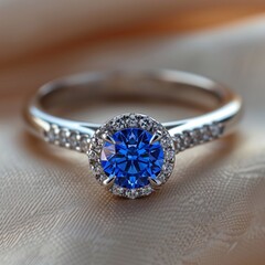 Elegant sapphire ring