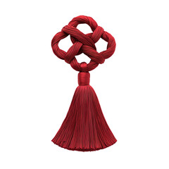 Obraz premium Asian and Chinese style Traditional red knot symbolizing good fortune.