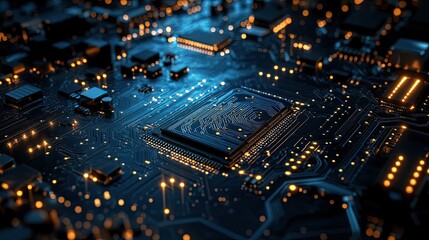 Obraz premium Technology optimizing HR recruitment and global outsourcing for efficiency.