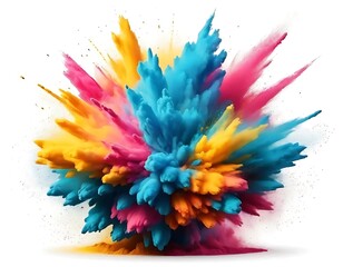 Vibrant color explosion abstract art design image