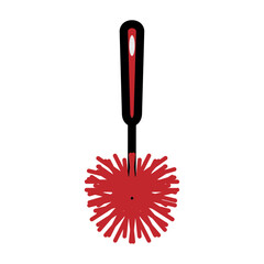 Toilet brush icon