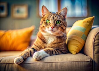 Funny Cat Meme Feeling Better, Rule of Thirds Composition, Cheerful Pet