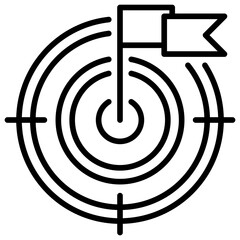 Goal Outline Icon