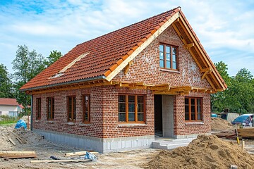 New Brick House Under Construction