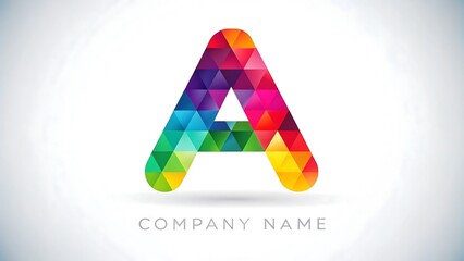 vibrant geometric design with a tessellated shape