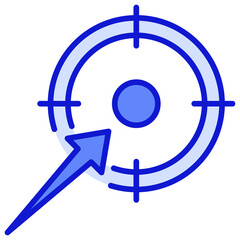 Target Blue Color Icon