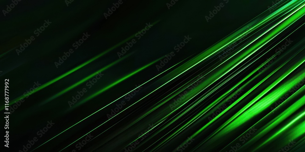 Aufkleber green line with a black background