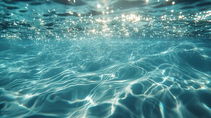 Beneath the surface captivating water reflections underwater nature tranquil aquatic scene