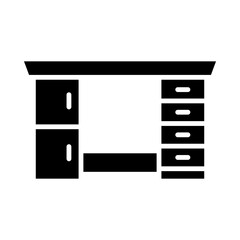 Desk Drawer glyph icon