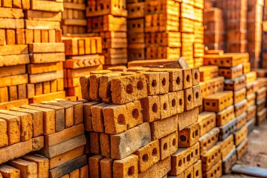 Macro Close-up: Hands Shaping Mud Bricks in a Traditional Workshop
