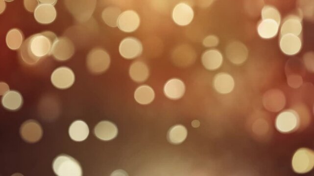 A mesmerizing backdrop of shimmering golden bokeh lights against a warm brown background, evoking a sense of warmth, celebration, and magic.