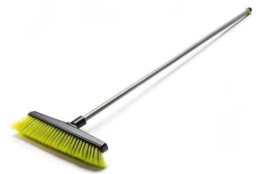 recommend clip art: Minimalist Black and White Broom  - Simple Cleaning Tool Drawing