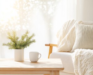 Cozy Living Room with Vintage Decor and Upcycled Furniture for National Old Stuff Day, Earth Day, and Thanksgiving