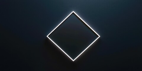 Black square with a white outline