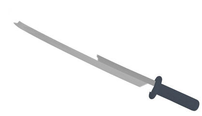 knife on a white background