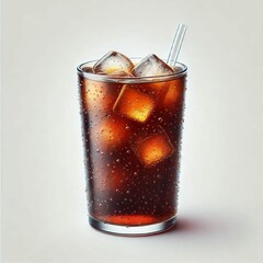 Chilled Cola Beverage With Ice