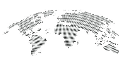 Vector dotted world map.  © meranda