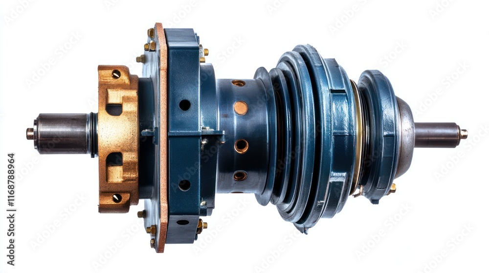 Aufkleber A detailed view of a turbine component used in engines for power generation.
