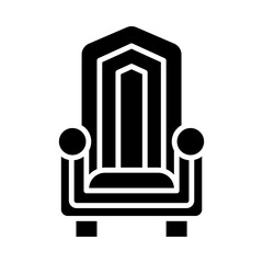 Royal Throne glyph icon