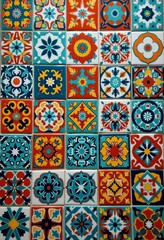 Explore the Beauty of Spanish Tile Patterns: A Rich Collection of Handmade Ceramics Featuring Vibrant Blues, Reds, and Greens