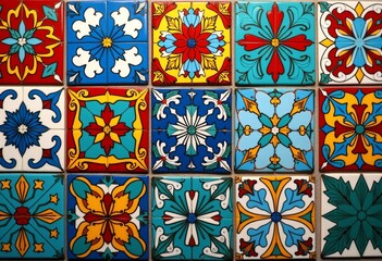 Spanish Decorative Ceramic Tiles: A Captivating Collection of Colorful Patterns Perfect for Home Renovations and Artistic Projects 