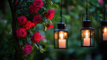 Romantic Flower-Filled Lanterns