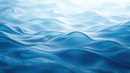 Fototapeta premium Abstract Serene Blue Water Surface Texture with Gentle Undulating Waves