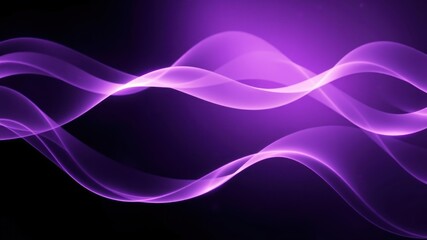 Abstract Purple Waves Flowing Dynamically Across Dark Background