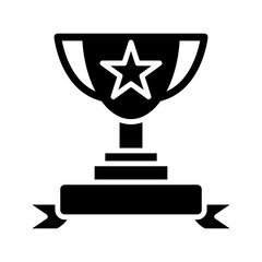 Leader Trophy glyph icon