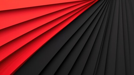 Obraz premium Burst abstract background concept. Vibrant red and black layers create a dynamic and modern abstract background.