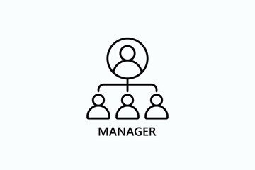 Manager Isolated Vector, Icon Or Logo Sign Symbol Illustration