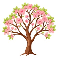 Obraz premium maple tree with flowers