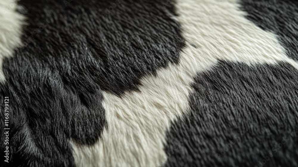 Poster detailed macro view of soft cowhide texture featuring unique patterns and natural color variations f