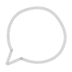 フキダシ,ベクター,ラフ,左