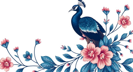 Naklejka premium seamless pattern background with birds