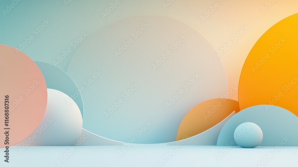 Canvas Prints A colorful abstract background with a white circle in the middle