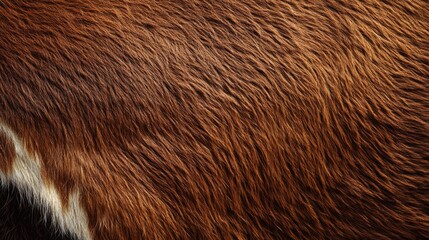 Close-Up View of Cowhide Texture Capturing Intricate Patterns and Rich Colors of Natural Leather Surface Ideal for Artistic and Design Projects