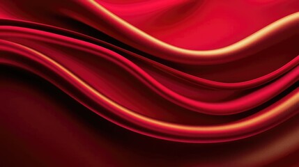 Velvet abstract background concept. Luxurious red silk fabric with elegant folds and soft textures for various designs.