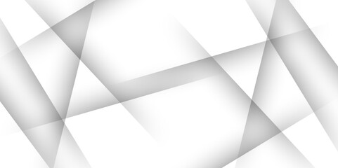 Obraz premium Abstract geometric white and gray color background. Minimal geometric white light background. design for brochure, website, flyer. Geometric gray wallpaper for certificate, presentation, landing page